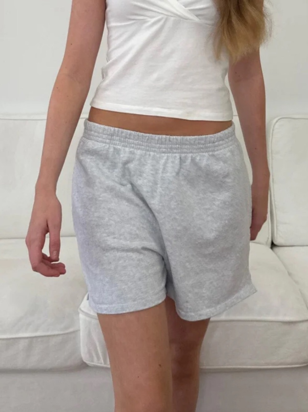 Brandy Melville/John Galt Dark Forest Green Rosa Sweatshorts Lounge Comfy